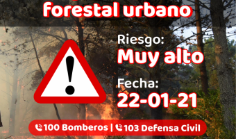 ALERTA POR RIESGO DE INCENDIO FORESTAL URBANO